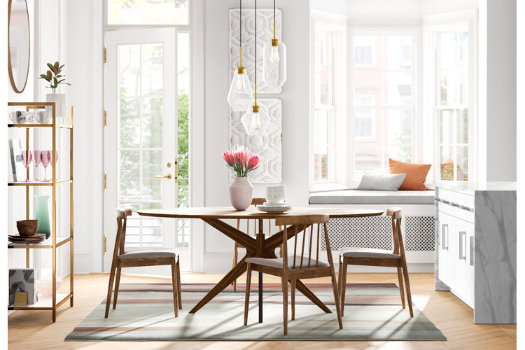 Wood dining 2024 table wayfair